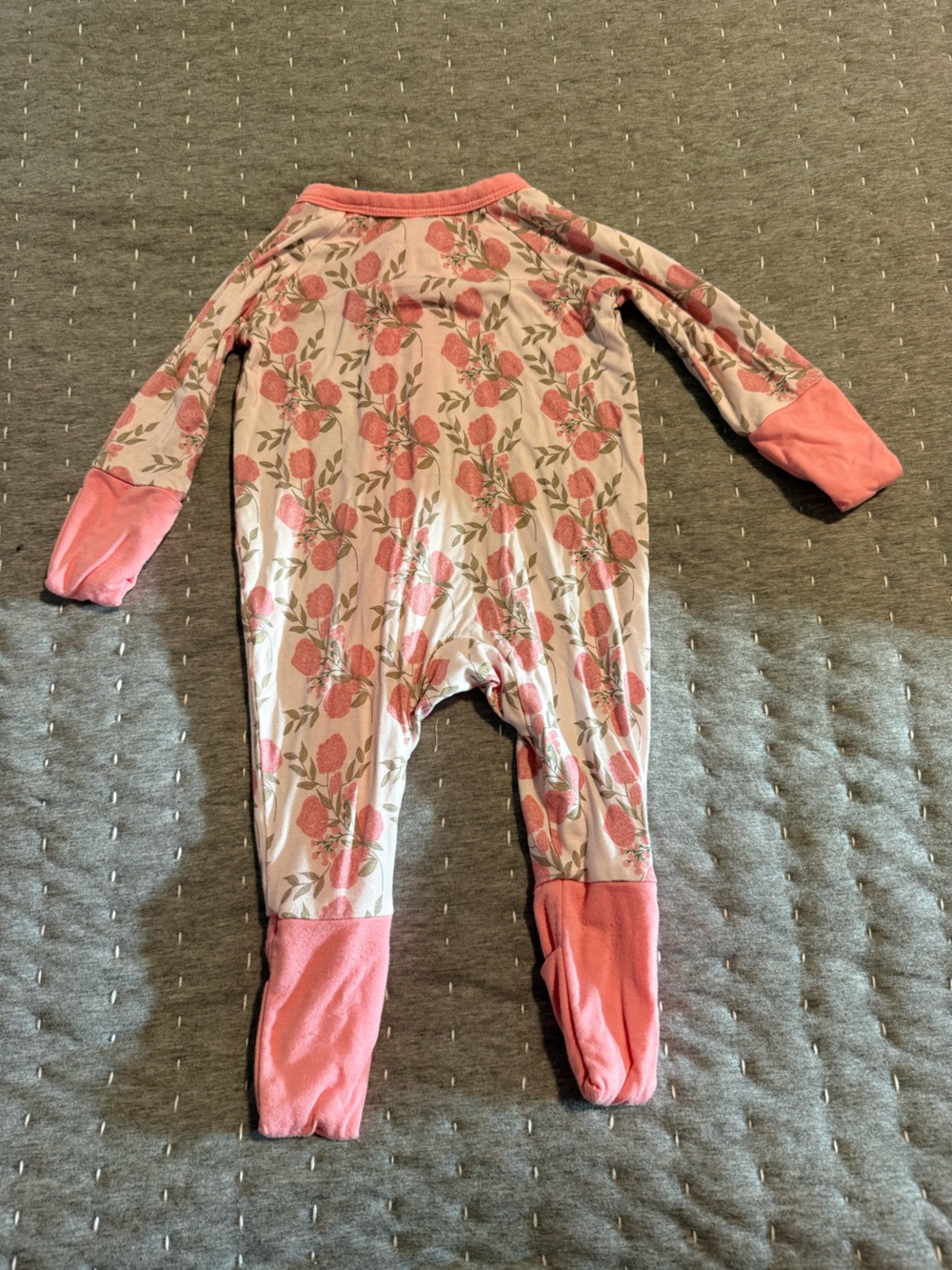 Silks Pink Floral Footed-Free Sleep Sack Pajamas